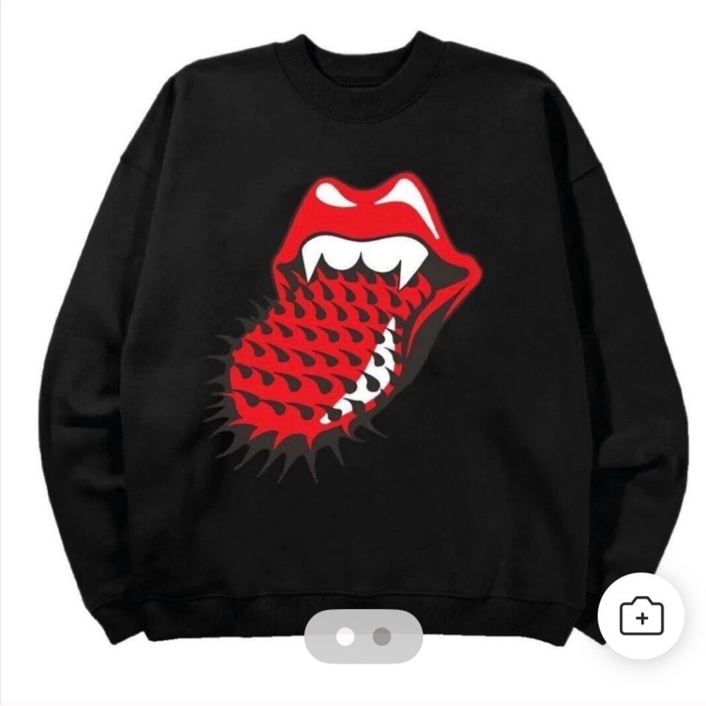 The Rolling Stones Black and Red Sweatshirt
